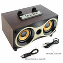 Desktop Portable Wooden Wireless Speaker Subwoofer Stero Bluetooth Speakers