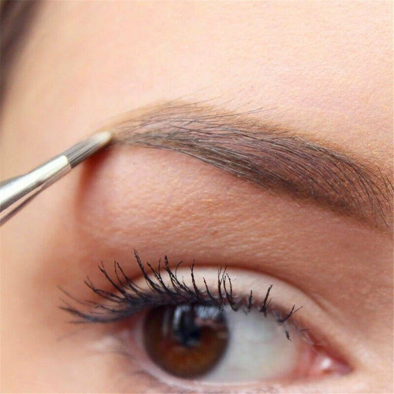 Double Sided Women Ended Eyebrow Makeup Wand Brow Shaping Angled Eyelash Brush