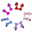 10pcs Colorful Pet Grooming Accessories Cat Dog Hair Bows Hair Clips Beauty Kit