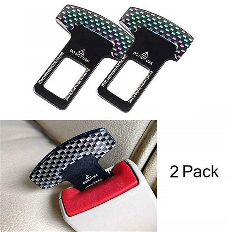 2 Pack Car Seat Belt Buckle Clip Clamp Spun Compatible With For Most Cars
