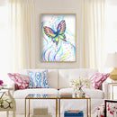 Flying Butterfly 5D DIY Full Round Diamond Painting Digital Canvas Handwork