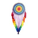 1pc Crochet Flower Dream Catcher Handmade Wind Chimes Hanging Pendant Decor