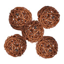 5pcs Wicker Rattan Balls Table Wedding Party Christmas Decorative 7CM