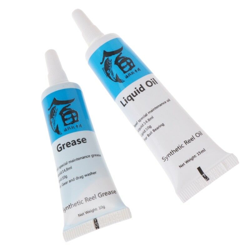 1Set Fishing Reel Lubrication Oil&Grease Lubricating Bearing Maintainence Tackle