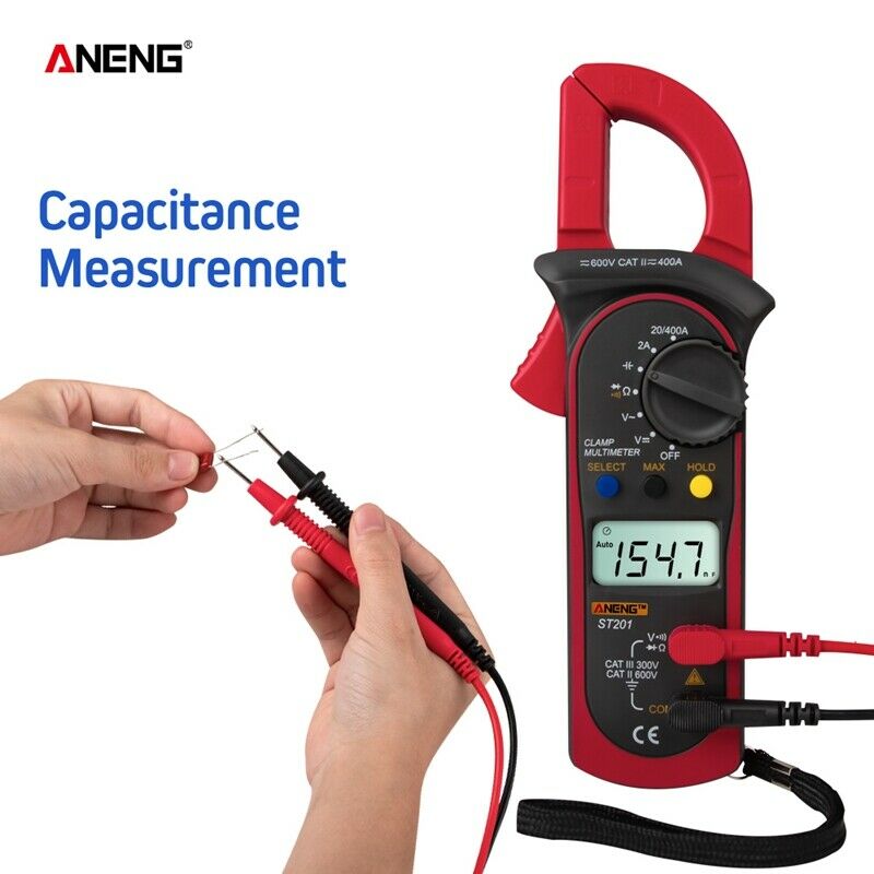 Aneng Digital Clamp Multimeter St201 2000 Counts Meter Ammeter Ac/Dc Voltag B1R3