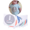 12Pcs/Set Baby 1-12 Monthly Photograph Stickers DIY Baby Shower Stickers ME