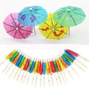 40X Paper Cocktail Parasols Umbrellas Party Wedding Supplies Luau Drink Stick JR