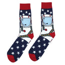 10x Mens Casual Cotton Stockings Breathable Crew Socks Bright Colors Hosiery
