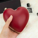 Female Clutch Love Gift Bag Evening Party Red Heart Handbag Dinner Mini Cha