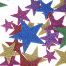 55Pcs/bag Glitter Foam Star Stickers Educational Kindergarten Kids Craft DIY Z