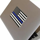 10pcs 4.5x2.5 inch Car Stickers US Flag Auto Laptop Helmet Decals (Type 1) A