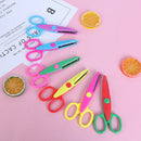 6PCS Zig Zag handmade handicraft album scissor for creative diary school pap Hn