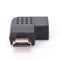 1080P left angle 90 degree male To female HDMI HDTV adapter converter connectolj