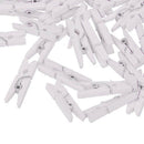 50x Mini Small Natural Wooden Craft Pegs Clothes Paper Photo Hanging Spring Clip