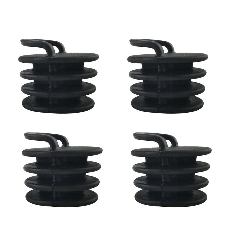 10x Black Scupper Bung Kayak Replacement Accessory Stopper Plug Deck Fittings