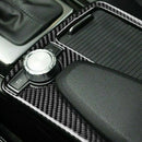 For Mercedes Benz C Class W204 E Class W212 Carbon Fiber Console Panel Cove