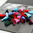 Mini Silky Tassels Charms Pendants For Earring/Bag/Necklace/Keychain Crafts