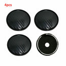 4Pcs Black Carbon Fiber Auto Car Wheel Hub Center Caps Cover 60mm Plast UZF