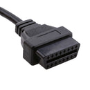 1pcs Truck J1708 to 16 Pin OBD2 Interface Scanner Code Reader Adapter Cable
