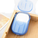 Disposable Paper Soap Travel Portable Hand Washing Cleaning Soap Blue