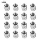 4 Sets Aluminium Car Wheel Tyre Valve Stems Air Dust Cover Screw Cap Accessories