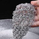 Chainmail Scrubber Stainless Steel Skillet 8" x 6"  mail cast iron