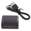 5 in 1 3.7V Lipo Battery Charger USB Interface for Syma X5SW X5C Drone Parts