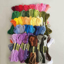 100 Multi-Colours Cross Stitch Embroidery Thread Sewing Skeins Floss Kit Crafts