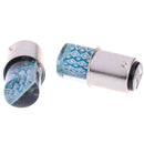2Pcs/set BA15D 1157 24LED 1157 Blue Silicone Brake Steering Flash Car Light -OZ