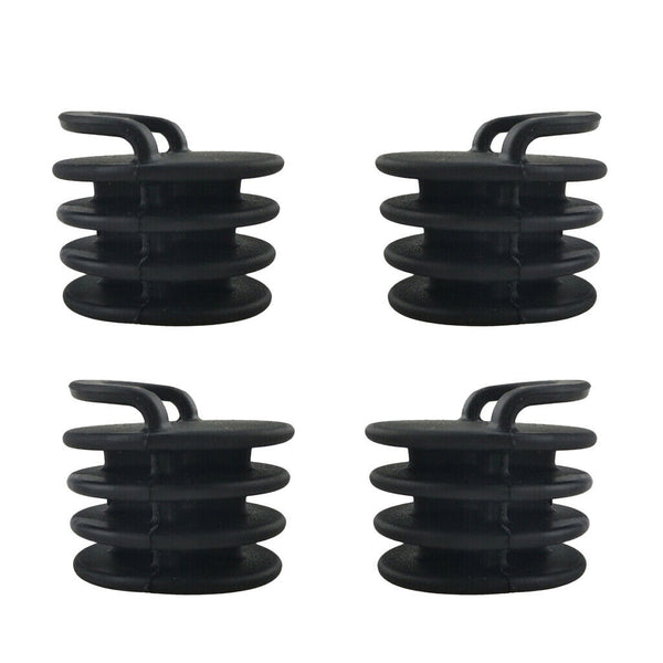 10x Black Scupper Bung Kayak Replacement Accessory Stopper Plug Deck Fittings