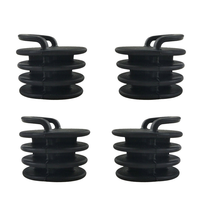 10x Black Scupper Bung Kayak Replacement Accessory Stopper Plug Deck Fittings