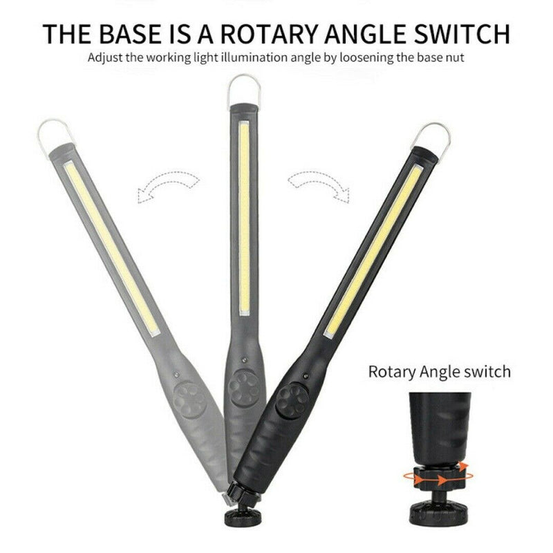 Magnetic COB LED Rechargeable Torch Inspection Lamp Cordless Work Light New US