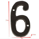 5 &6 Heavy Duty Wrought Iron House Address Number Digits for Door Sign