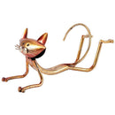 Yoga Cat Wine Rack Metal Wine Holder Wine Shelf Sculpture Practical Sculptu