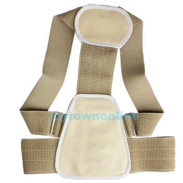 Adjustable Shoulder Lumbar Back Support Brace Belt Strap Posture Corrector
