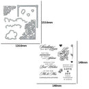 Metal Cutting Die Seal Stamp Set for DIY Greetings Scrapbooking Embossing A