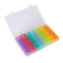 Large 28 Compartment Pill Box 7 Day Medicine Storage Organizer Container Case