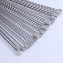 11 Sizes Stainless Steel Knitting Needles Single Pointed Tools Crochet Hooks