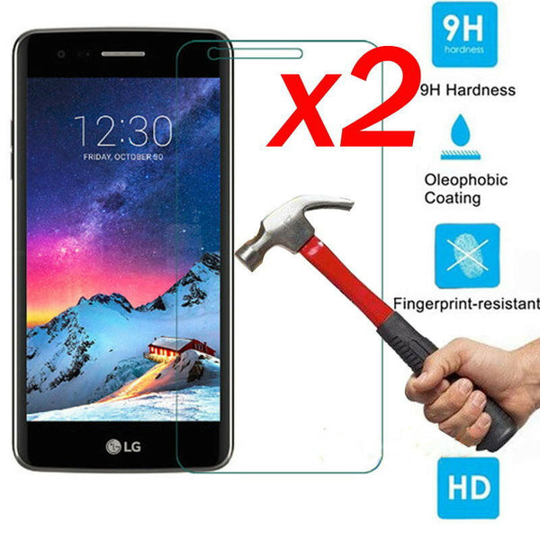 2 PCS For LG K20 Plus Scratch Resist Tempered Glass Screen Protector Film Guard