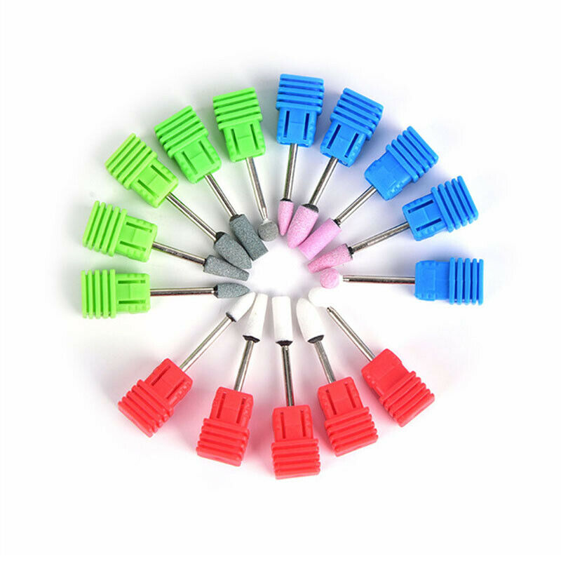 1 set 5pcs Quartz Nail Drill Kits Nail Drill Head Electric Nail Art Manicur X6C7