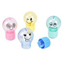 Bulb Pencil Sharpener Creative Plastic For Kids Gifts Stationery School Supplie@