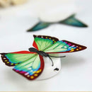 Colorful Changing LED Butterfly Lamp Night Light Home Adhesive Wall Lamp