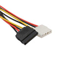 5pcs 15Pin SATA Male to 4Pin IDE Molex Female + SATA Female Power Cable