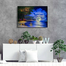 5D DIY Diamond Painting Bright Moon at Sea Full Drill Landscape Embroidery