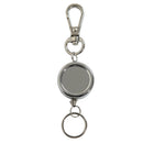 Badge Reel Pull Carabiner Steel Cord Retractable Key Chain Recoil Keyring