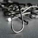 40pcs Extra Strong Barbed Fishing Hooks Sharpened Hooks Sport Circle Hooks