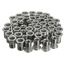 50pcs M6 Thread 304 Stainless Steel Flat Head Rivet Nut Insert N AAR