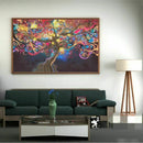 5 Types Cosmos Psychedelic Eye Tree Muscle Silk Cloth Art Poster Home Wall  Q5Y5