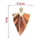 Trendy Fashion Geometric Mixed Color Series Raffia Fringed Tassel Hanging E
