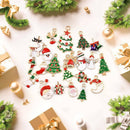21 pcs Mixed Enamel Plated Christmas Charm Jewellery DIY Making Pendant Findings